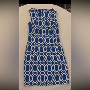 Blue and White Geometric Pattern Dress~  Alyx brand